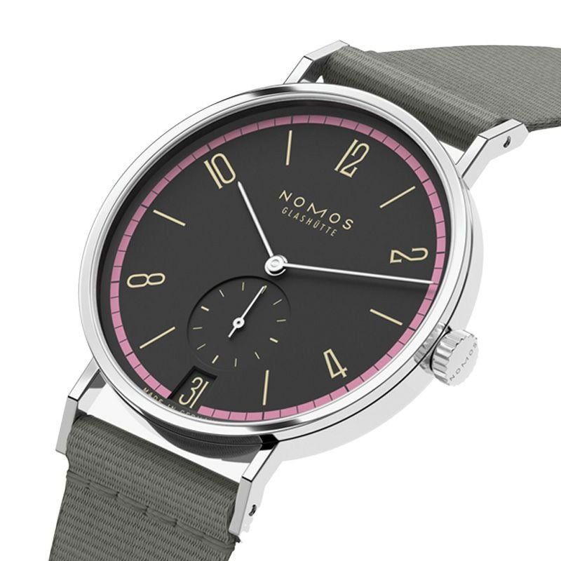 NOMOS GLASHUETTE Tangente 38 Date TIEFSEEGRAU ノモス グラスヒュッテ タンジェント 38 デイト TIEFSEEGRAU NM179.S19