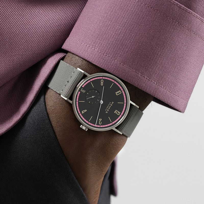 NOMOS GLASHUETTE Tangente 38 Date TIEFSEEGRAU ノモス グラス