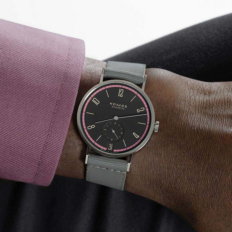 NOMOS GLASHUETTE Tangente 38 Date TIEFSEEGRAU ノモス グラス