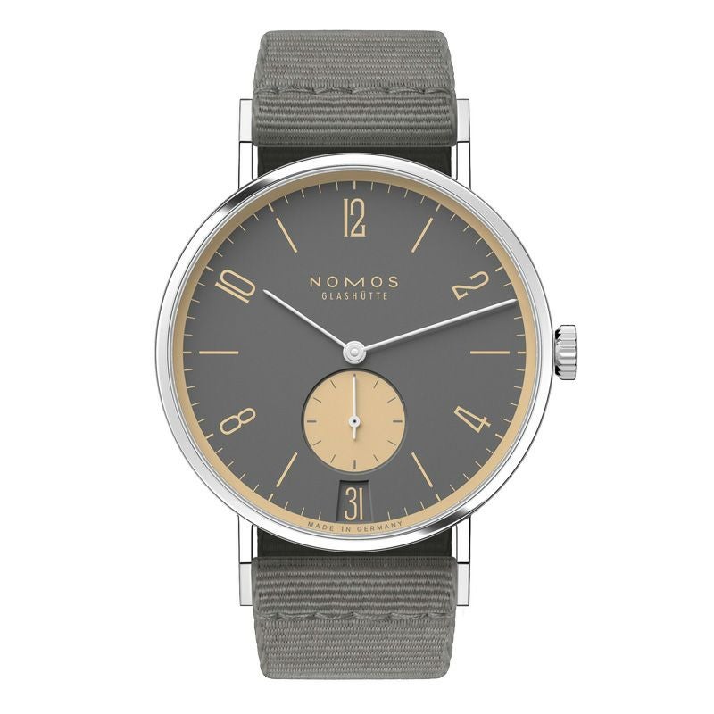 NOMOS GLASHUETTE Tangente 38 Date HAIFISCHGRAU ノモス グラス