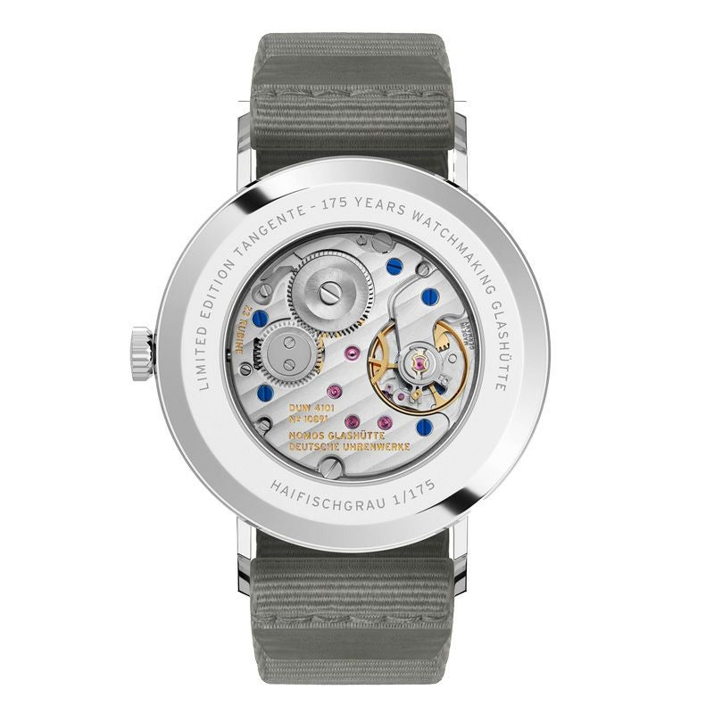 NOMOS GLASHUETTE Tangente 38 Date HAIFISCHGRAU ノモス グラス
