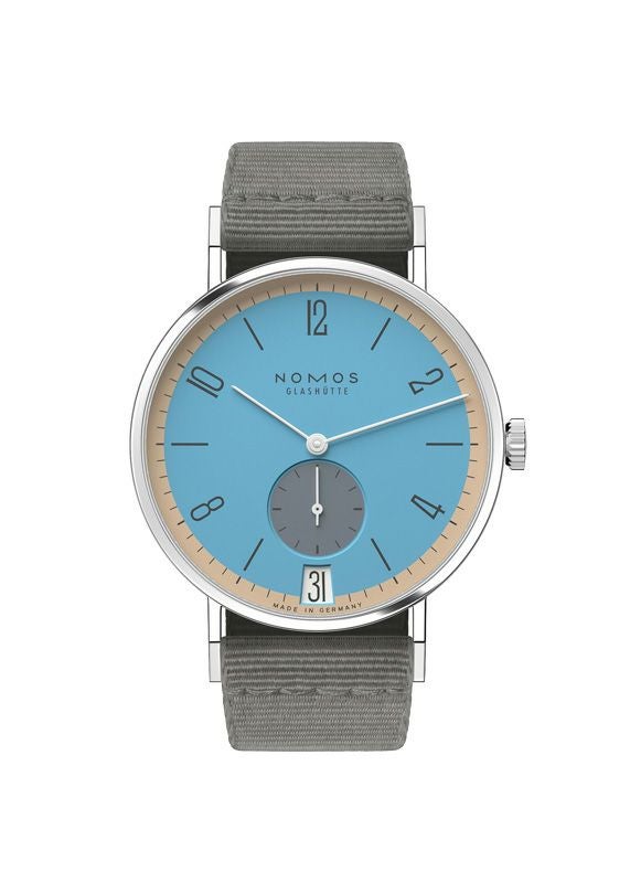 NOMOS GLASHUETTE Tangente 38 Date DELFIN ノモス グラスヒュッテ タンジェント 38 デイト DELFIN NM179.S22