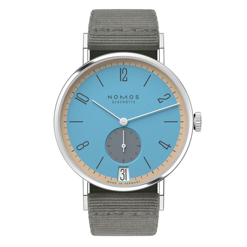 NOMOS GLASHUETTE Tangente 38 Date DELFIN ノモス グラスヒュッテ タンジェント 38 デイト DELFIN NM179.S22