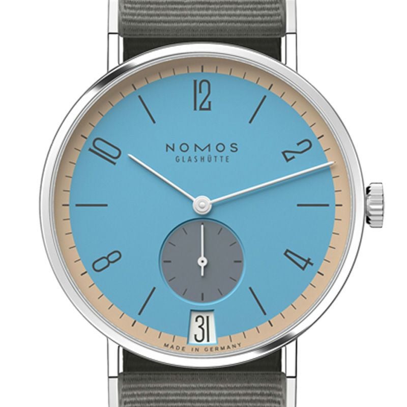 NOMOS GLASHUETTE Tangente 38 Date DELFIN ノモス グラスヒュッテ タンジェント 38 デイト DELFIN NM179.S22