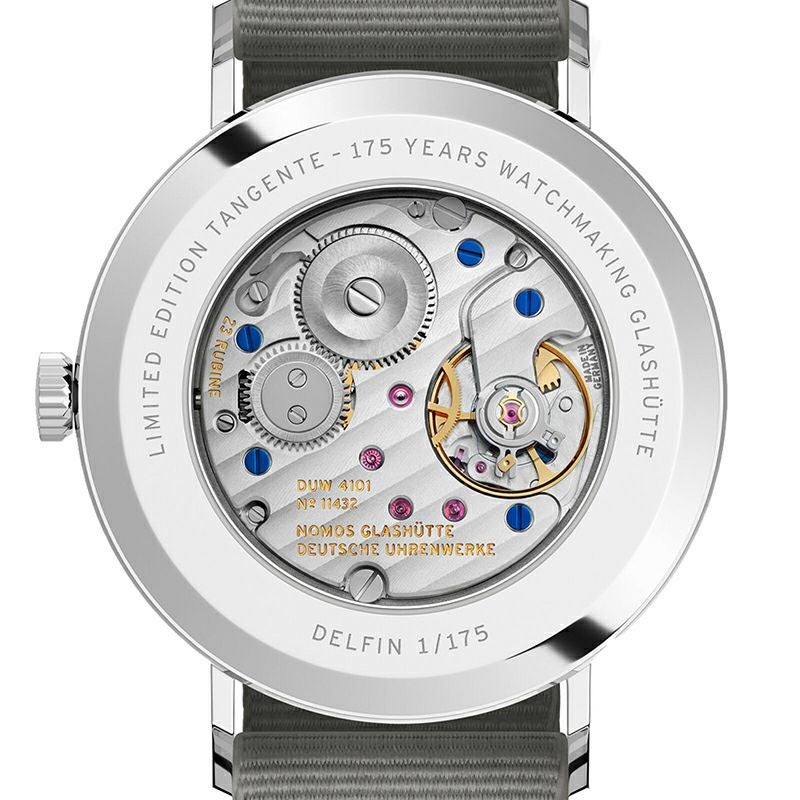 NOMOS GLASHUETTE Tangente 38 Date DELFIN ノモス グラスヒュッテ タンジェント 38 デイト DELFIN NM179.S22