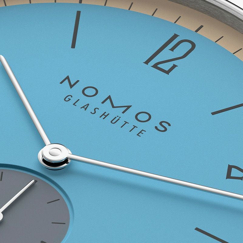 NOMOS GLASHUETTE Tangente 38 Date DELFIN ノモス グラスヒュッテ タンジェント 38 デイト DELFIN NM179.S22