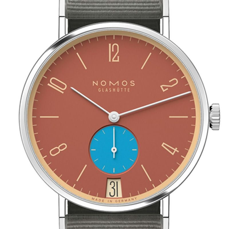 NOMOS GLASHUETTE Tangente 38 Date ZIEGELBLAU ノモス グラスヒュッテ タンジェント 38 デイト ZIEGELBLAU NM179.S27