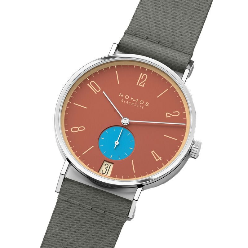 NOMOS GLASHUETTE Tangente 38 Date ZIEGELBLAU ノモス グラスヒュッテ タンジェント 38 デイト ZIEGELBLAU NM179.S27