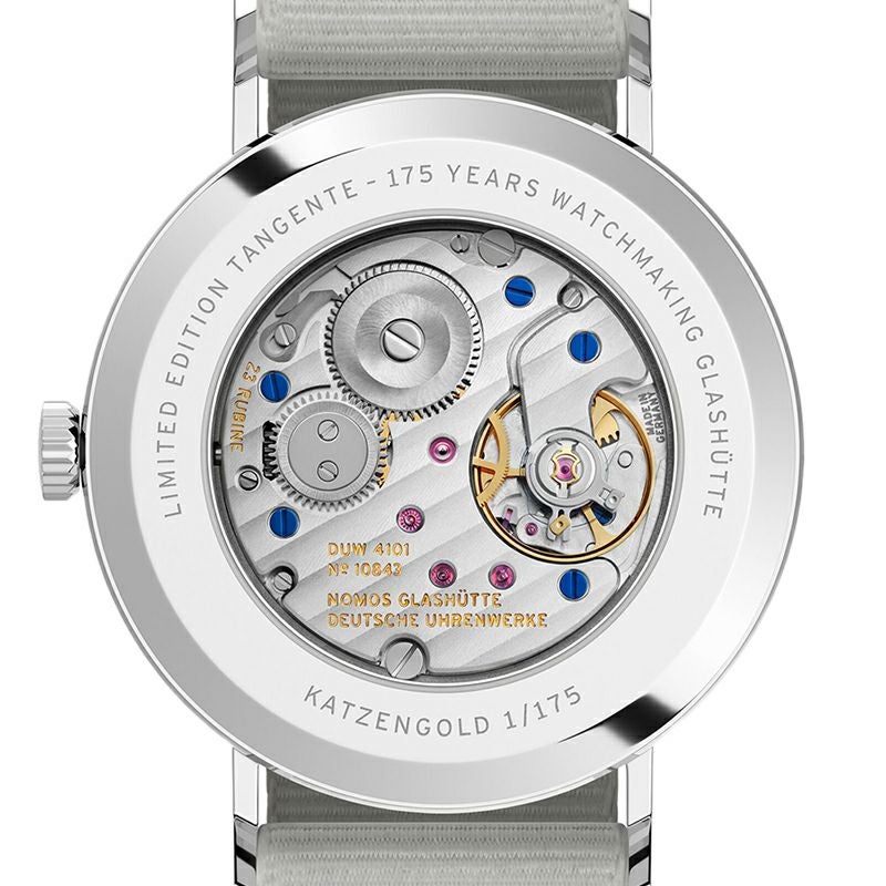 NOMOS GLASHUETTE Tangente 38 Date KATZENGOLD ノモス グラスヒュッテ