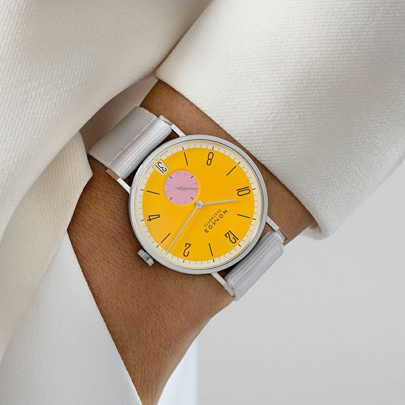 NOMOS GLASHUETTE Tangente 38 Date KATZENGOLD ノモス グラスヒュッテ