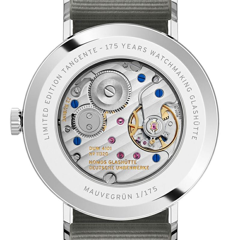 NOMOS GLASHUETTE Tangente 38 Date MAUVEGR&Uuml;N ノモス グラスヒュッテ タンジェント 38 デイト MAUVEGR&Uuml;N NM179.S9