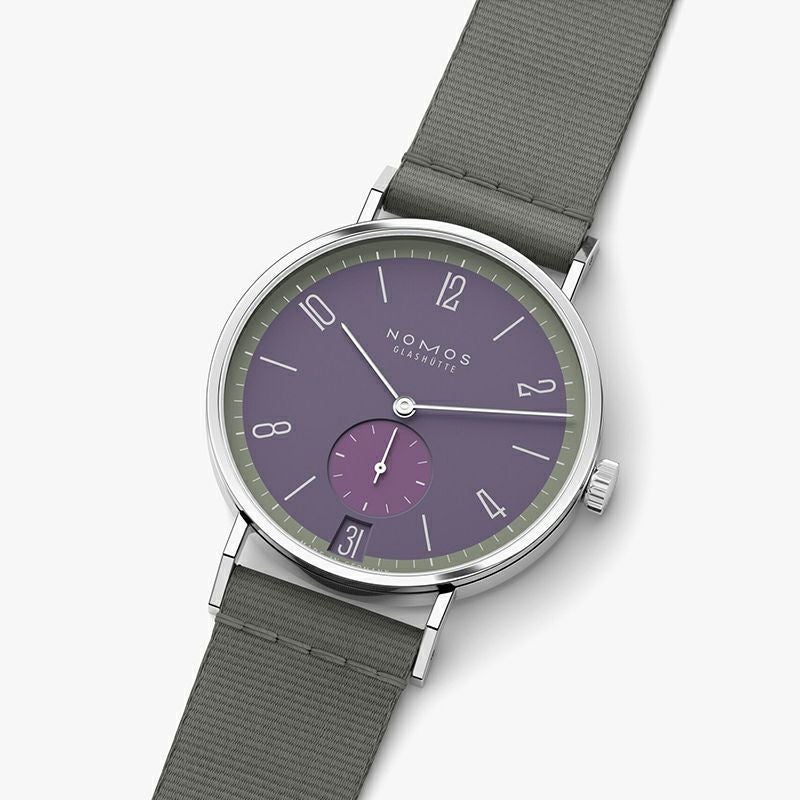 NOMOS GLASHUETTE Tangente 38 Date MAUVEGR&Uuml;N ノモス グラスヒュッテ タンジェント 38 デイト MAUVEGR&Uuml;N NM179.S9