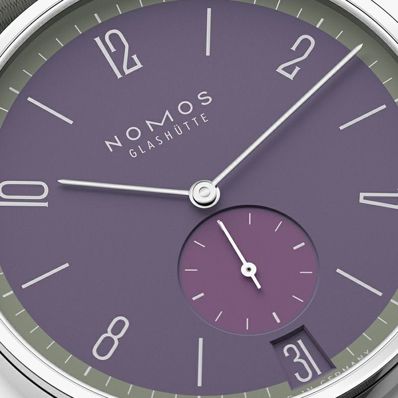 NOMOS GLASHUETTE Tangente 38 Date MAUVEGR&Uuml;N ノモス グラスヒュッテ タンジェント 38 デイト MAUVEGR&Uuml;N NM179.S9