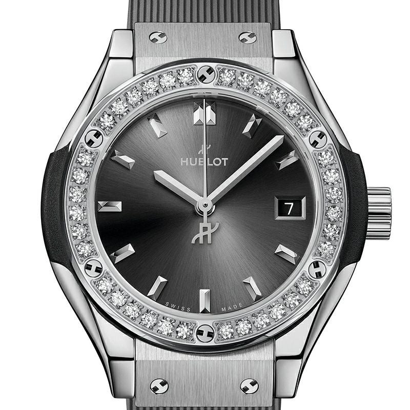 HUBLOT CLASSIC FUSION TITANIUM RACING GREY DIAMONDS ウブロ クラシック・フュージョン チタニウム レーシンググレー ダイヤモンド 591.NX.7070.RX.1204