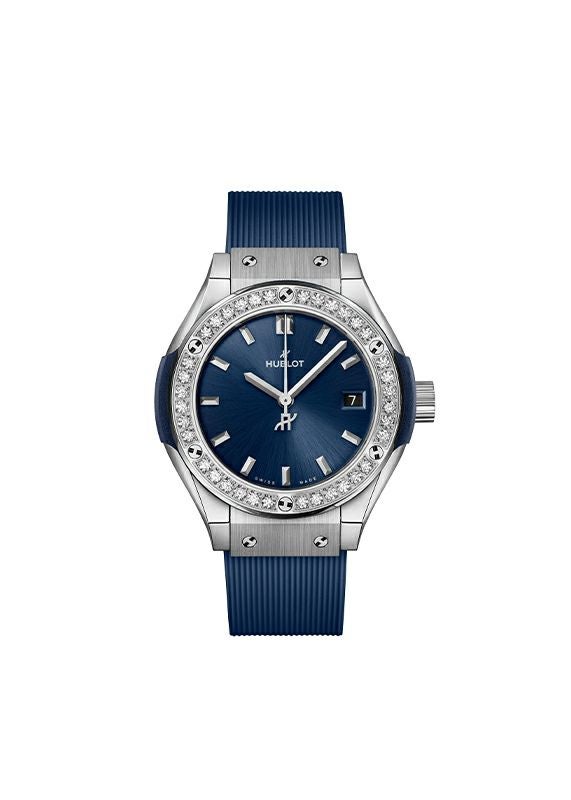 HUBLOT CLASSIC FUSION TITANIUM BLUE DIAMONDS ウブロ クラシック