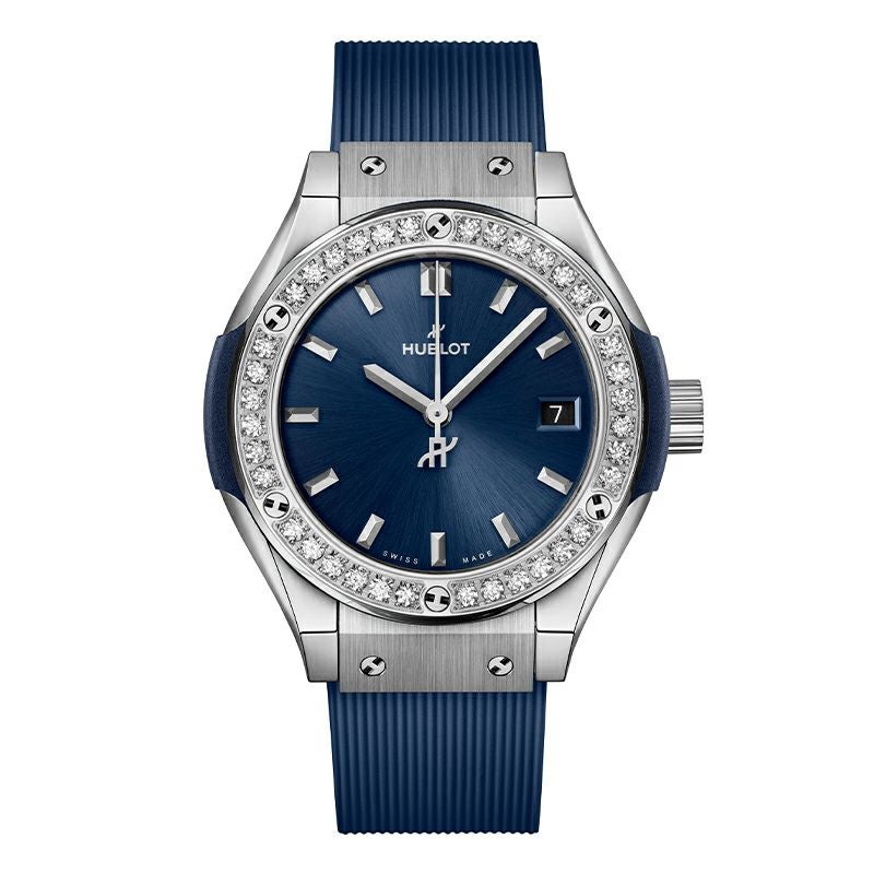 HUBLOT CLASSIC FUSION TITANIUM BLUE DIAMONDS ウブロ クラシック