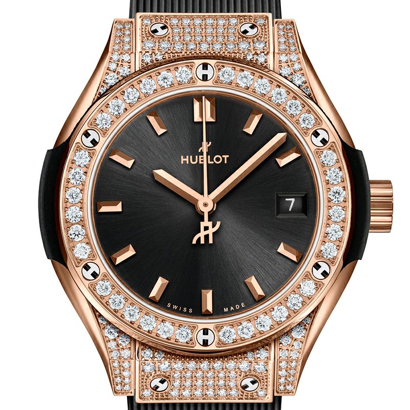 HUBLOT CLASSIC FUSION KING GOLD PAVÉ ウブロ クラシック