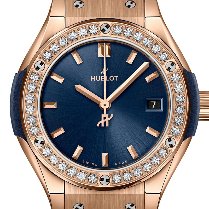 時計 Hublot watch HUBLOT CLASSIC FUSION KING GOLD BLUE DIAMONDS ウブロ クラシック
