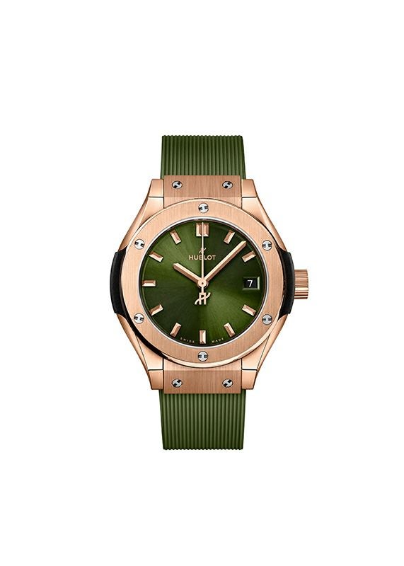 HUBLOT CLASSIC FUSION KING GOLD GREEN ウブロ クラシック・フュージョン キングゴールド グリーン 591.OX.8980.RX