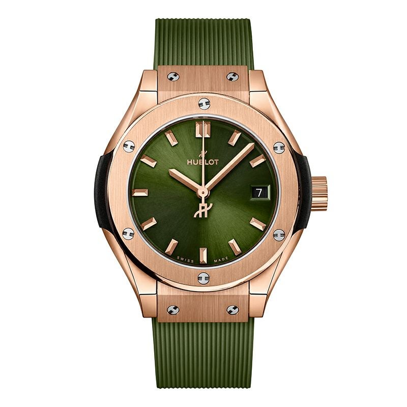 HUBLOT CLASSIC FUSION KING GOLD GREEN ウブロ クラシック・フュージョン キングゴールド グリーン 591.OX.8980.RX