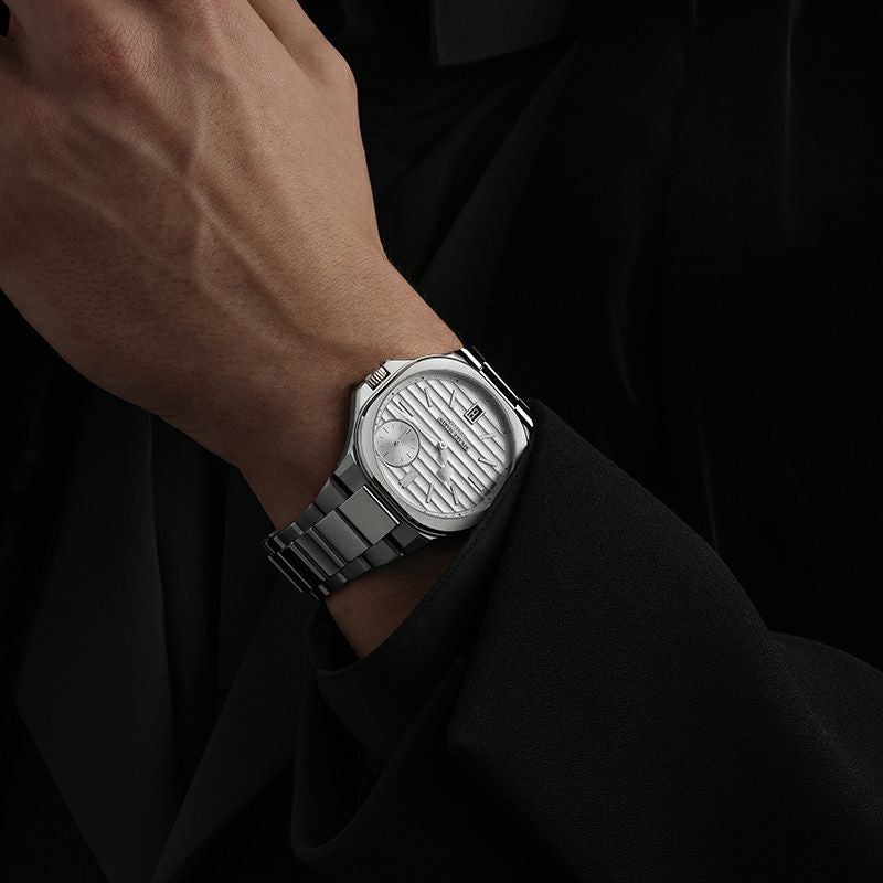 専用 CELINE スクエア デイト シルバー スイス製 腕時計 1305 SPEAKE MARIN RIPPLES INFINITY DATE スピークマリン リップルズ