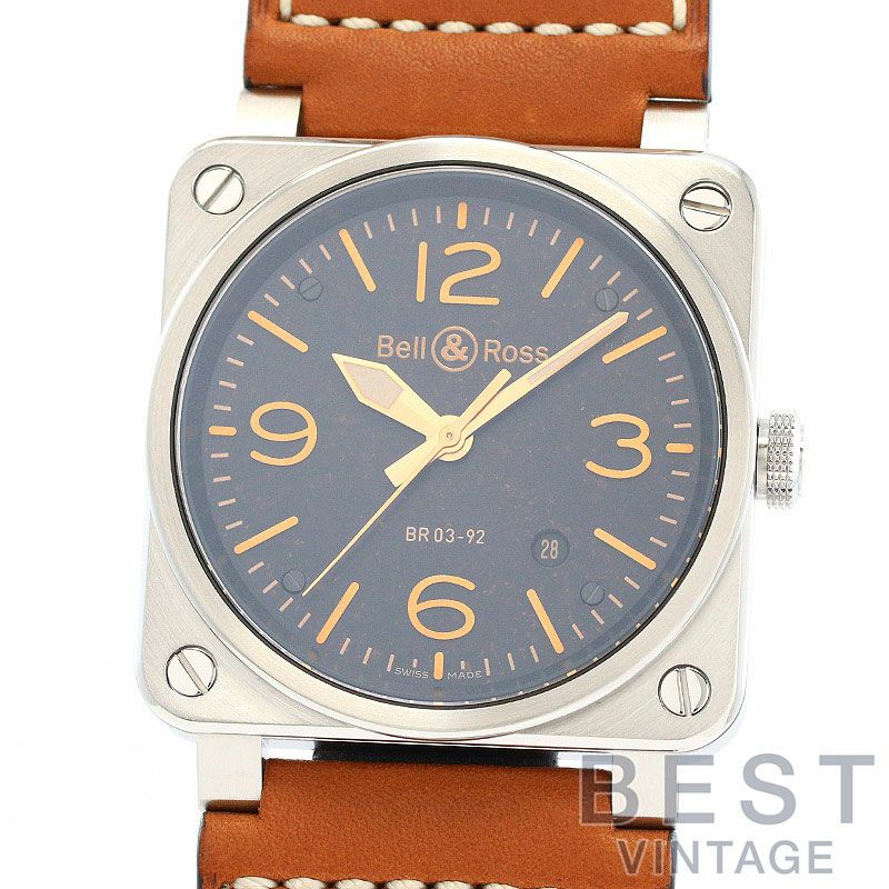 【中古】BELL & ROSS GOLDEN HERITAGE ベル＆ロス BR03-92 ゴールデンヘリテージ BR0392-ST-G-HE/SCA/2