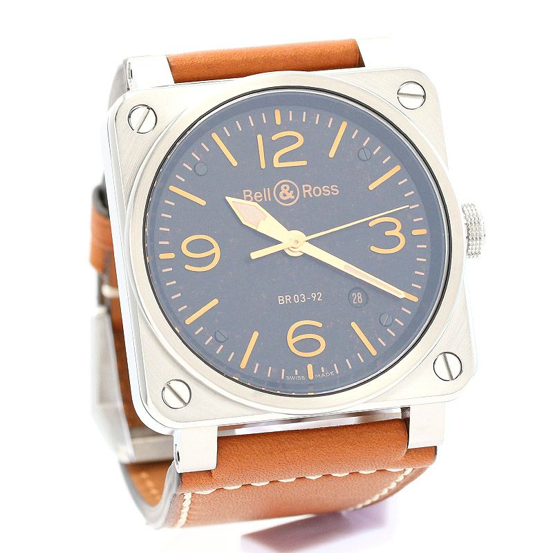 【中古】BELL & ROSS GOLDEN HERITAGE ベル＆ロス BR03-92 ゴールデンヘリテージ BR0392-ST-G-HE/SCA/2
