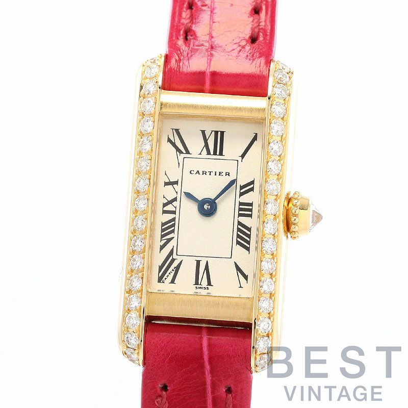 中古】CARTIER TANK ALLONGEE SMALL MODEL カルティエ タンク 