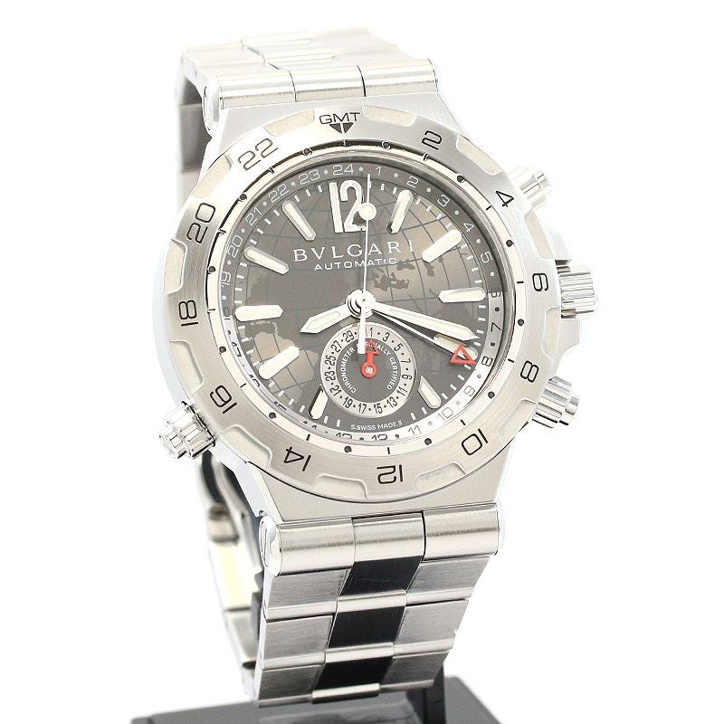 【中古】BVLGARI DIAGONO PROFESSIONAL ARIA GMT ブルガリ ディアゴノ プロフェッショナル アリア GMT 101648 (DP42C14SSDGMT / DP42SGMT)