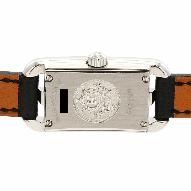新品同様 エルメス ナンタケット NA2.110 クオーツ 腕時計 SS / レザー シルバー 1534【中古】HERMES レディース エルメス ナンタケット NA2.110 クォーツ SS 純正革ベルト 純正尾錠