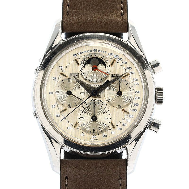 【中古】UNIVERSAL GENEVE TRI-COMPAX ユニバーサル・ジュネーブ トリコンパックス 222100-2