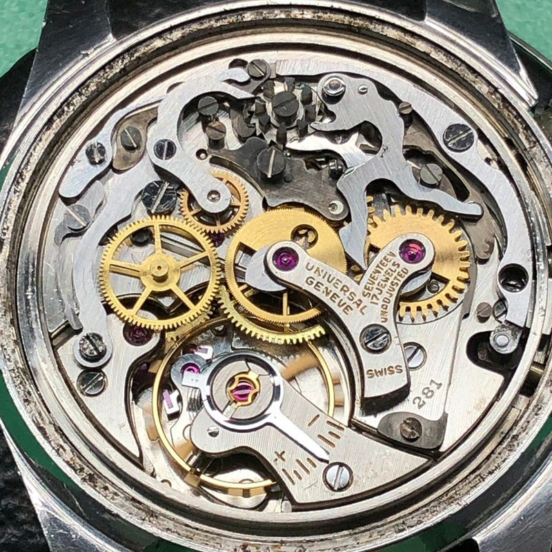 【中古】UNIVERSAL GENEVE TRI-COMPAX ユニバーサル・ジュネーブ トリコンパックス 222100-2