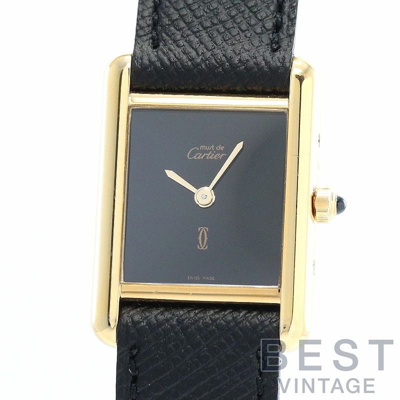 中古】CARTIER MUST TANK SMALL MODEL ONYX DIAL カルティエ マスト