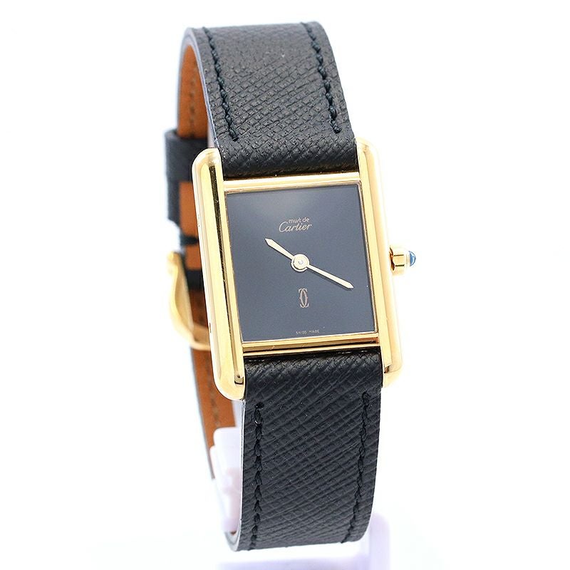 中古】CARTIER MUST TANK SMALL MODEL ONYX DIAL カルティエ マスト