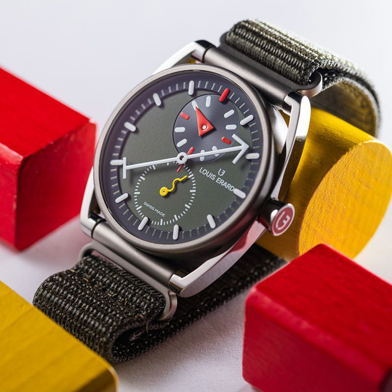 LOUIS ERARD Noirmont X Alain Silberstein Regulator Khaki ルイ