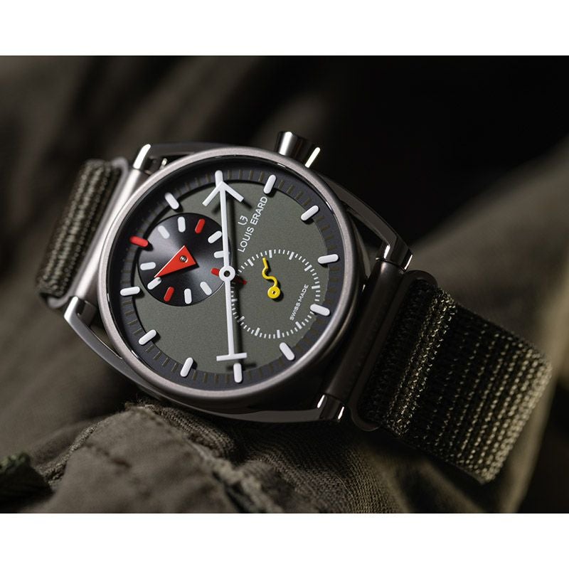 LOUIS ERARD Noirmont X Alain Silberstein Regulator Khaki ルイ