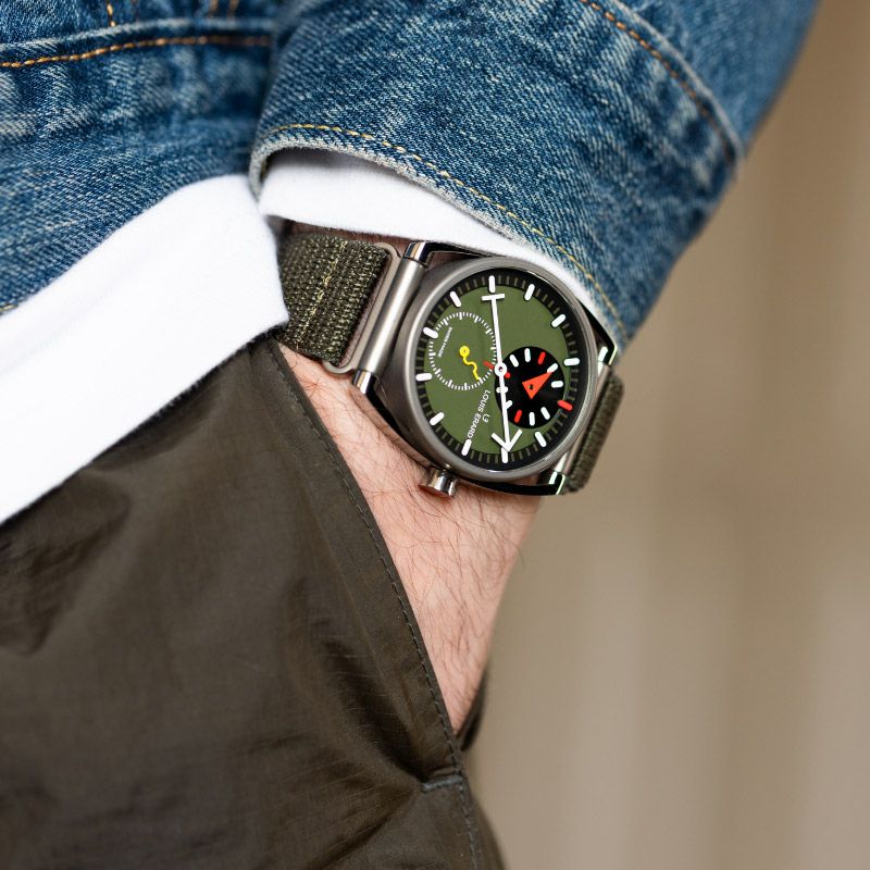 LOUIS ERARD Excellence Limited Edition Alain Silberstein Regulator Khaki ルイ・エラール エクセレンス リミテッドエディション アラン・シルベスタイン レギュレーター カーキ LE85358TT06BTT89