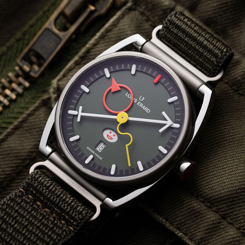 LOUIS ERARD Noirmont X Alain Silberstein Smile Days Khaki ルイ