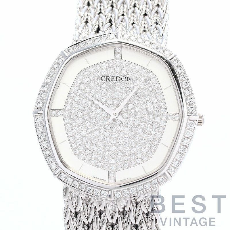 中古】SEIKO CREDOR PAVE DIAMONDS セイコー クレドール パヴェ