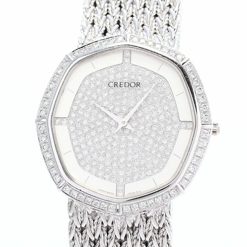 中古】SEIKO CREDOR PAVE DIAMONDS セイコー クレドール パヴェ 