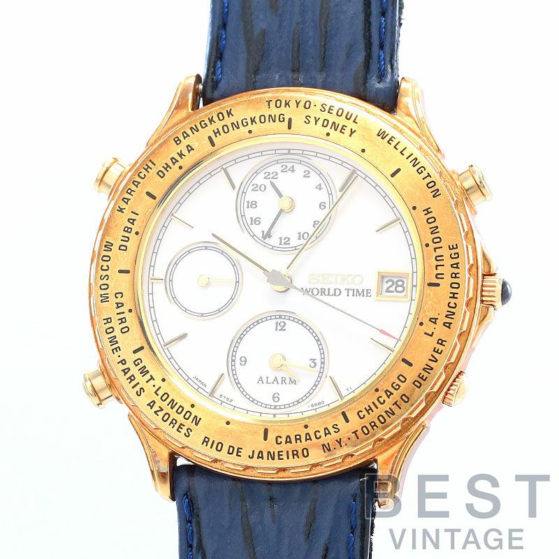 中古】SEIKO WORLD TIME ALARM セイコー ワールドタイム アラーム