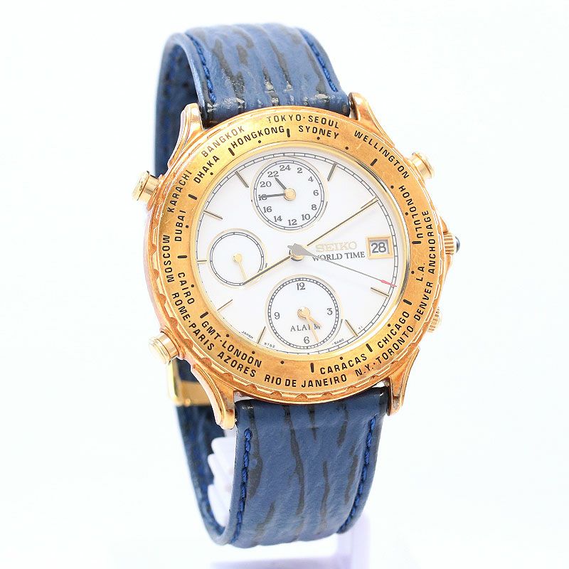 中古】SEIKO WORLD TIME ALARM セイコー ワールドタイム アラーム