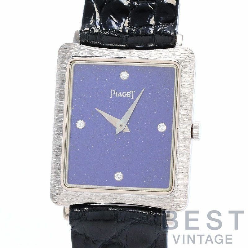 中古】PIAGET VINTAGE RECTANGULAR WATCH LAPIS LAZULI DIAL ピアジェ