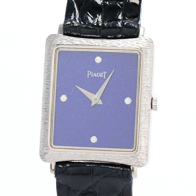 中古】PIAGET VINTAGE RECTANGULAR WATCH LAPIS LAZULI DIAL ピアジェ