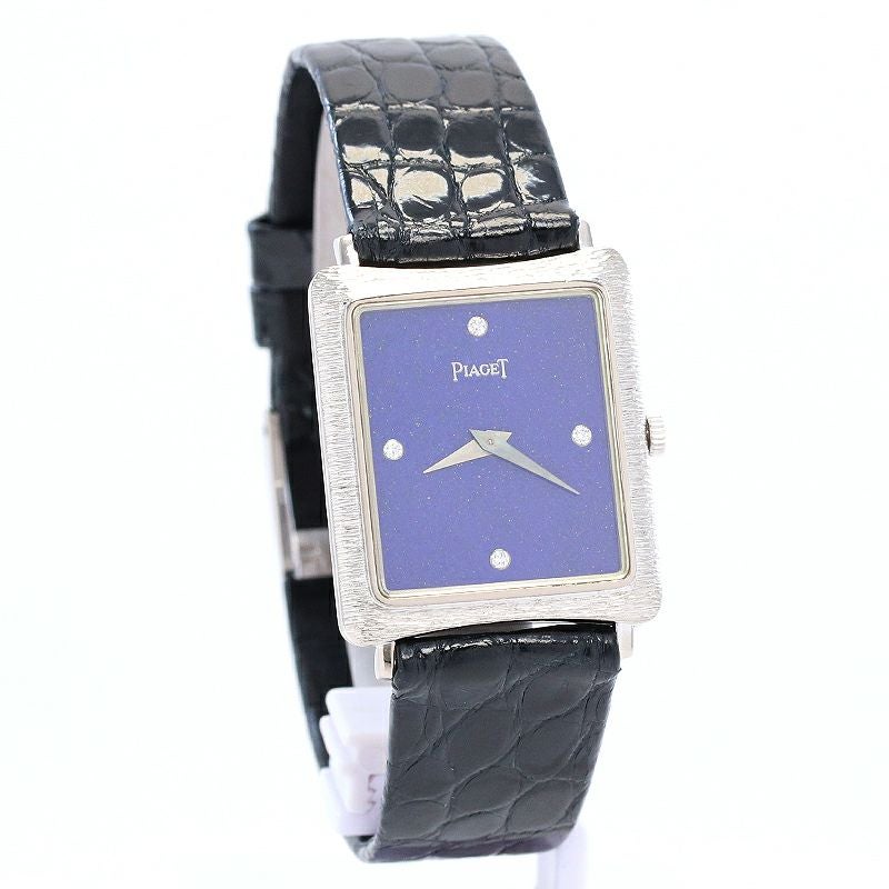 中古】PIAGET VINTAGE RECTANGULAR WATCH LAPIS LAZULI DIAL ピアジェ