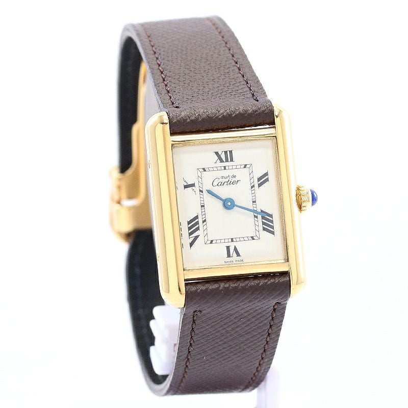 中古】CARTIER MUST TANK SMALL MODEL VERMEIL カルティエ マスト