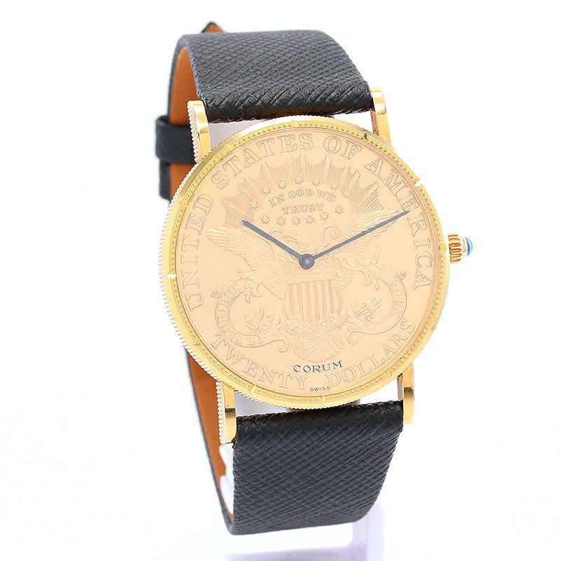 【年末年始割引】CORUM 105.404.20 腕時計 中古】CORUM COIN WATCH 1904 20 DOLLARS LIBERTY HEAD DOUBLE EAGLE