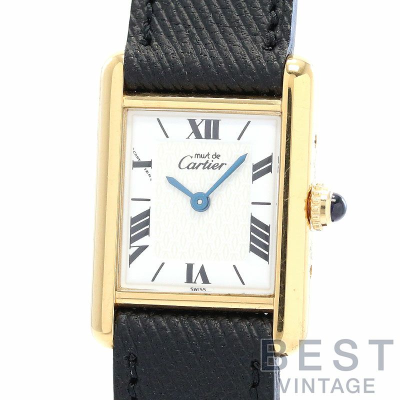 中古】CARTIER MUST TANK SMALL MODEL VERMEIL カルティエ マスト