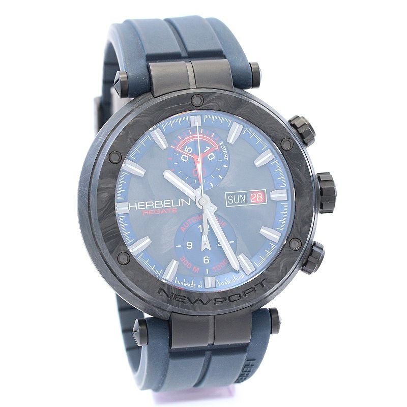 中古】HERBELIN NEWPORT REGATE CARBON エルブラン ニューポート