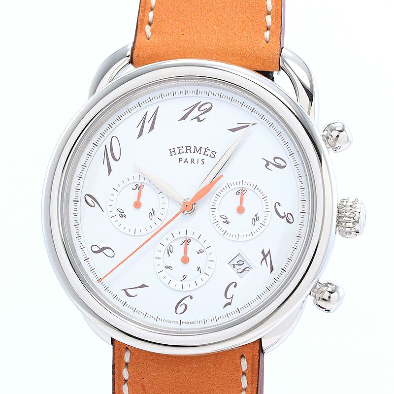 中古】HERMES ARCEAU CHRONOGRAPH エルメス アルソー クロノグラフ AR4